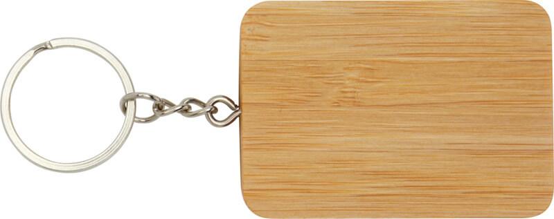 PF 124329 2 12432906 B1 Porta-chaves retrátil de bambu 6 em 1 com cabo de carregamento "Reel" - Image 3