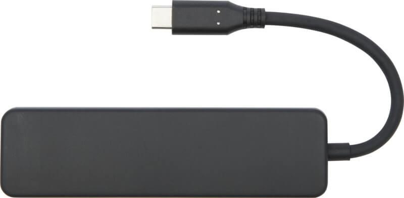 PF 124368 2 12436890 F1 Adaptador multimédia de plástico reciclado RCS USB 2.0-3.0 com porta HDMI "Loop" - Image 3