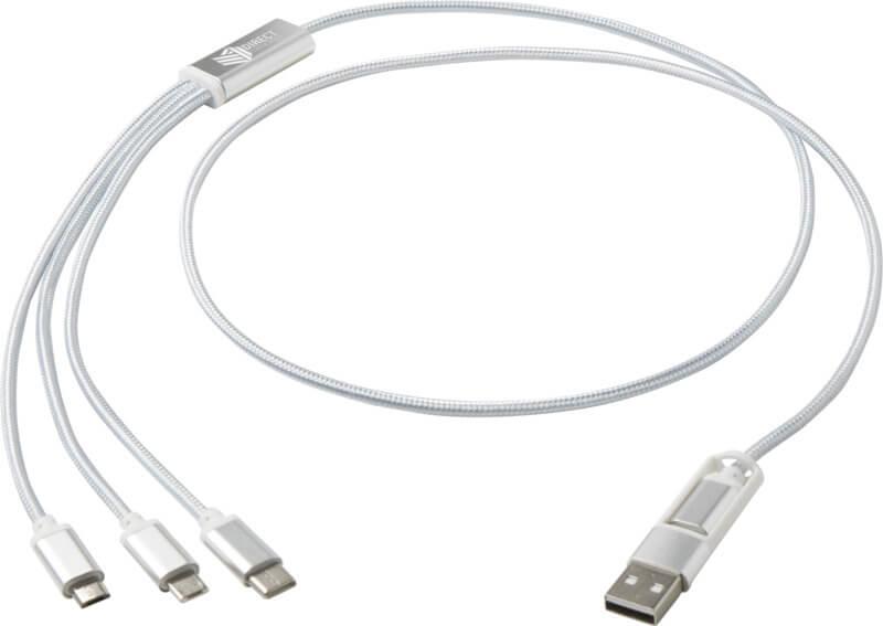 PF 124386 15 12438681 EG Y1 Cabo de carregamento 5 em 1 de alumínio reciclado "Versatile" - Image 16