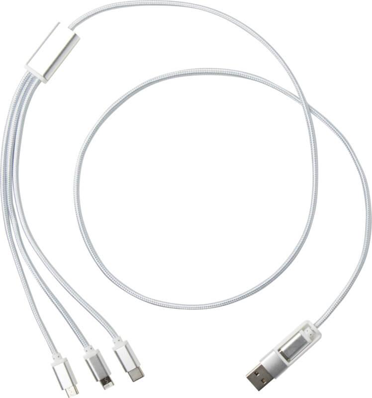 PF 124386 16 12438681 F1 Cabo de carregamento 5 em 1 de alumínio reciclado "Versatile" - Image 17