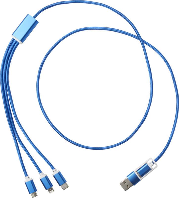 PF 124386 6 12438653 F1 Cabo de carregamento 5 em 1 de alumínio reciclado "Versatile" - Image 7