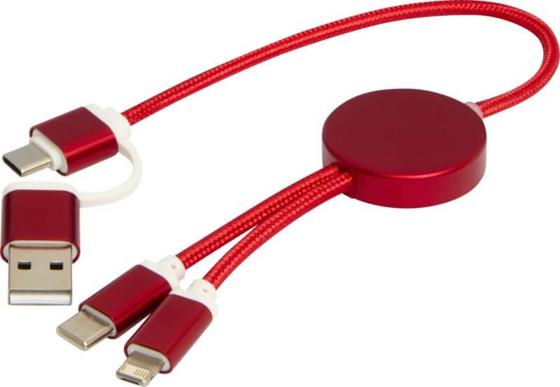 PF 124424 12 12442421 E2 Cabo de sincronização de dados e de carregamento rápido de 27 W de 30 cm de alumínio e plástico reciclados 5 em 1 "Alasia" - Image 13