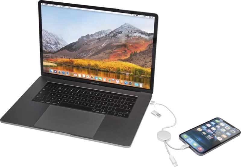 PF 124424 20 12442481 E3 Cabo de sincronização de dados e de carregamento rápido de 27 W de 30 cm de alumínio e plástico reciclados 5 em 1 "Alasia" - Image 21