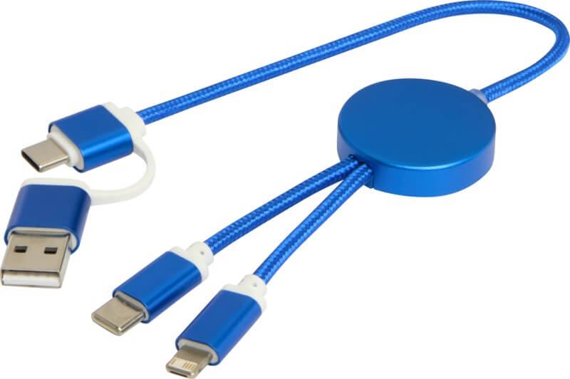 PF 124424 26 12442453 E2 Cabo de sincronização de dados e de carregamento rápido de 27 W de 30 cm de alumínio e plástico reciclados 5 em 1 "Alasia" - Image 27