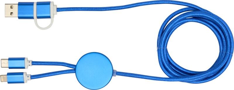 PF 124425 16 12442553 F1 Cabo de sincronização de dados e de carregamento rápido de 27 W de 150 cm de alumínio e plástico reciclados 5 em 1 "Alasia" - Image 17