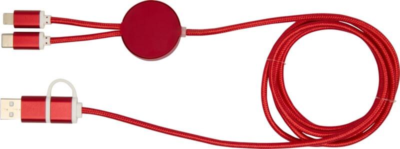 PF 124425 24 12442521 B1 Cabo de sincronização de dados e de carregamento rápido de 27 W de 150 cm de alumínio e plástico reciclados 5 em 1 "Alasia" - Image 25