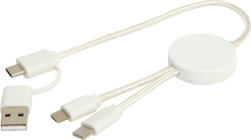 PF 124427 12 12442701 E2 Cabo de sincronização de dados e de carregamento rápido de 27 W de 30 cm de plástico reciclado 5 em 1 "Citala" - Image 13