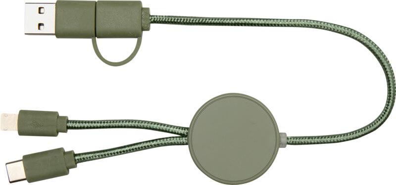 PF 124427 16 12442762 F1 Cabo de sincronização de dados e de carregamento rápido de 27 W de 30 cm de plástico reciclado 5 em 1 "Citala" - Image 17