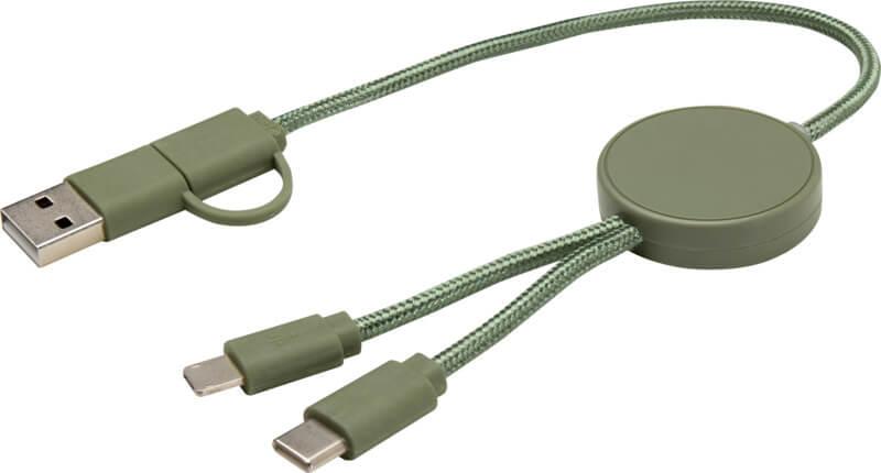 PF 124427 18 12442762 E1 Cabo de sincronização de dados e de carregamento rápido de 27 W de 30 cm de plástico reciclado 5 em 1 "Citala" - Image 19