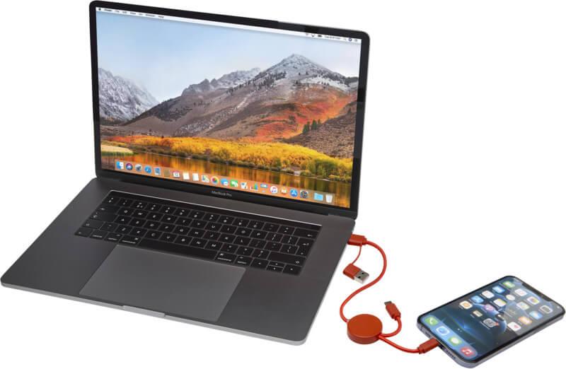 PF 124427 27 12442732 E3 Cabo de sincronização de dados e de carregamento rápido de 27 W de 30 cm de plástico reciclado 5 em 1 "Citala" - Image 28