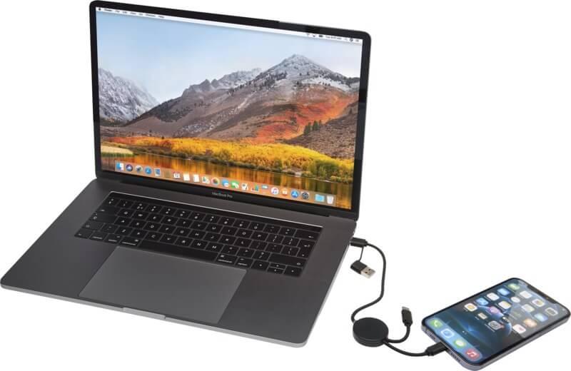 PF 124427 6 12442790 E3 Cabo de sincronização de dados e de carregamento rápido de 27 W de 30 cm de plástico reciclado 5 em 1 "Citala" - Image 7