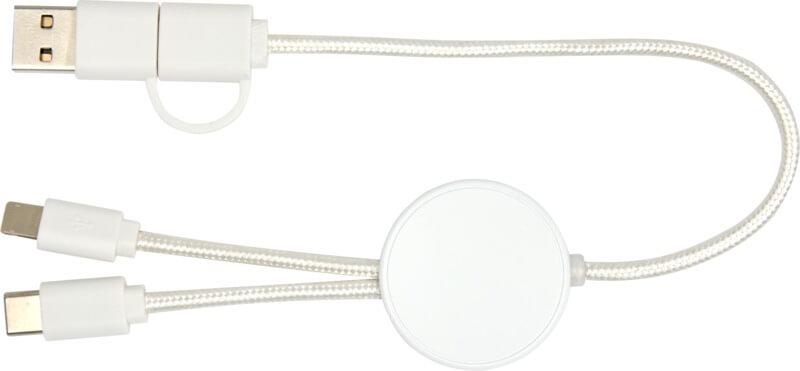 PF 124427 9 12442701 F1 Cabo de sincronização de dados e de carregamento rápido de 27 W de 30 cm de plástico reciclado 5 em 1 "Citala" - Image 10