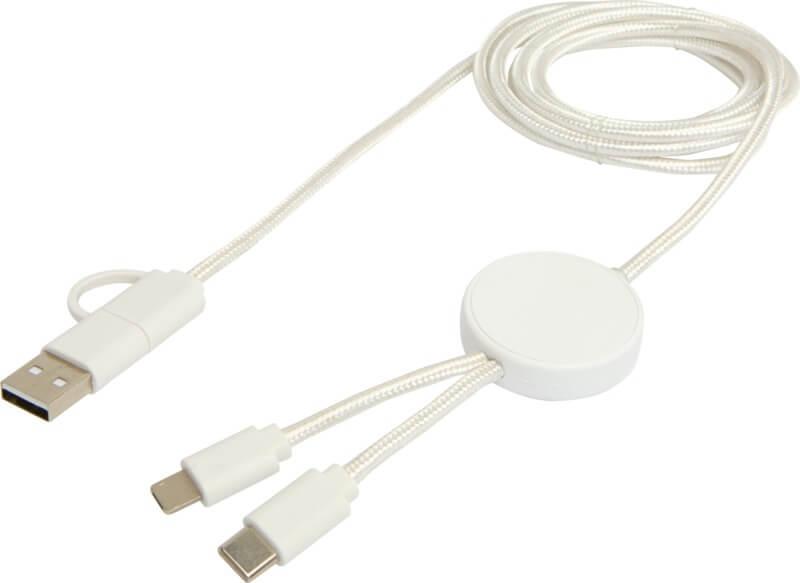 PF 124428 11 12442801 E1 Cabo de sincronização de dados e de carregamento rápido de 27 W de 150 cm de plástico reciclado 5 em 1 "Citala" - Image 12