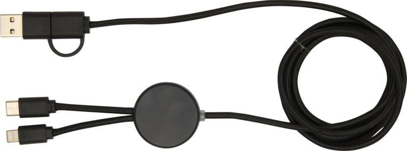 PF 124428 2 12442890 F1 Cabo de sincronização de dados e de carregamento rápido de 27 W de 150 cm de plástico reciclado 5 em 1 "Citala" - Image 3