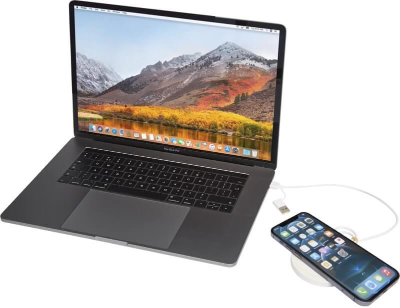 PF 124434 6 12443401 E3 Base de carregamento sem fio de plástico reciclado de 15 W "Freal" - Image 7