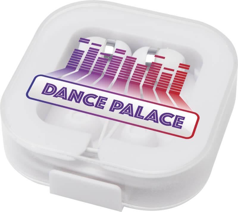 Auriculares Tipo C com fios com caixa de armazenamento de plástico reciclado "Dofida"