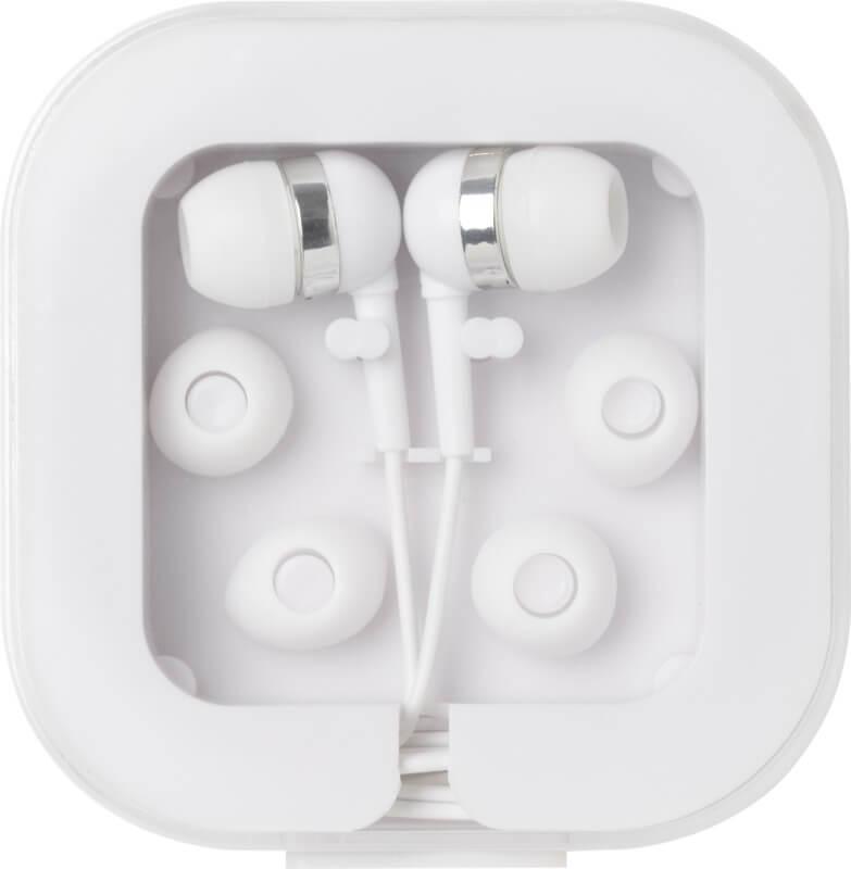 PF 124437 1 12443701 F1 Auriculares Tipo C com fios com caixa de armazenamento de plástico reciclado "Dofida" - Image 2