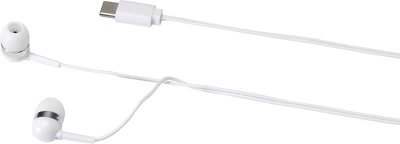 PF 124437 5 12443701 D1 Auriculares Tipo C com fios com caixa de armazenamento de plástico reciclado "Dofida" - Image 6