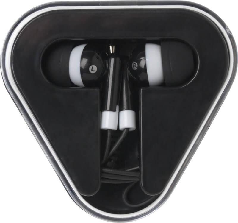 PF 124439 1 12443990 F1 Auriculares com caixa de armazenamento de plástico reciclado "Rebel" - Image 2