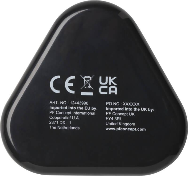 PF 124439 2 12443990 B1 Auriculares com caixa de armazenamento de plástico reciclado "Rebel" - Image 3