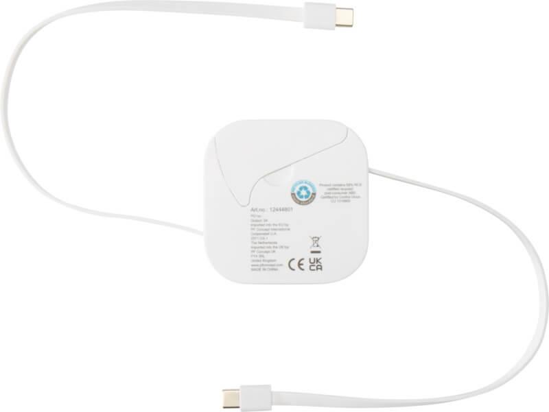 PF 124448 10 12444801 B1 Cabo retrátil de sincronização de dados e de carregamento rápido de 100 W reciclado, 5 em 1, com conjunto de ferramentas para smartphone "Gloas" - Image 11