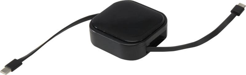 PF 124448 4 12444890 E1 Cabo retrátil de sincronização de dados e de carregamento rápido de 100 W reciclado, 5 em 1, com conjunto de ferramentas para smartphone "Gloas" - Image 5