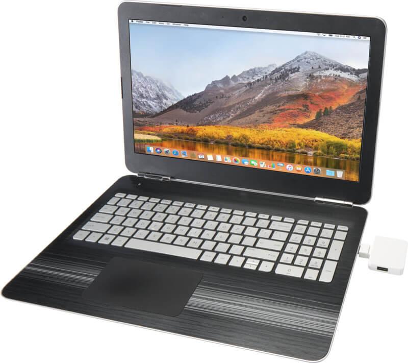 PF 124449 7 12444901 E1 Hub de USB de 4 portas com saída USB-A e Tipo-C e entrada dupla - feito de plástico reciclado "Gaia" - Image 8