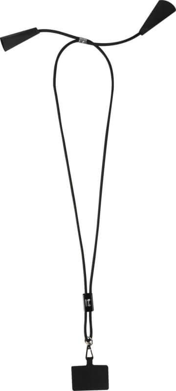 Lanyard de plástico reciclado para smartphone com cabo de sincronização de dados e carregamento rápido de 100 W, 5 em 1, integrado "Funi"