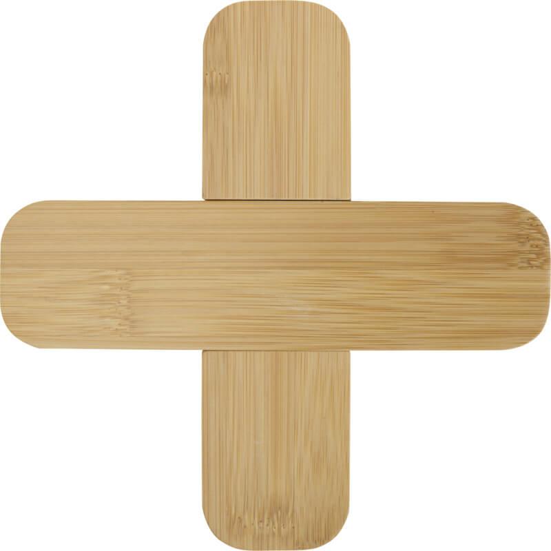 Base de bambu para panelas - grande "Croc"