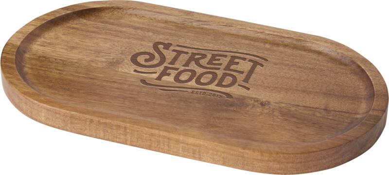 Bandeja de servir de madeira de acácia "Edge"