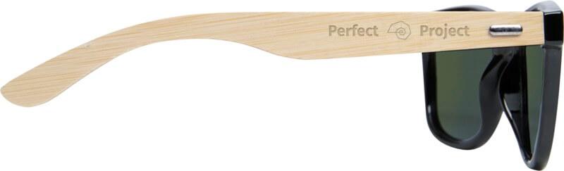 Óculos de sol polarizados espelhados em RPET/bambu em caixa de presente "Taiyō"