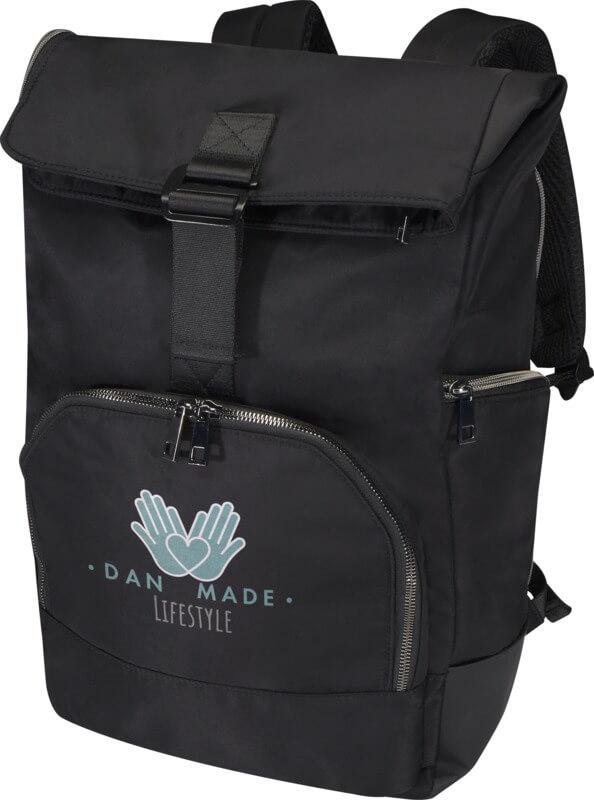 Mochila de enrolar reciclada GRS de 15” e 18 L "Rhine"