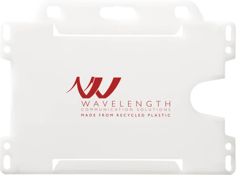 Porta-cartões de plástico reciclado "Vega"