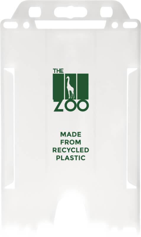 Porta-cartões de plástico reciclado "Pierre"