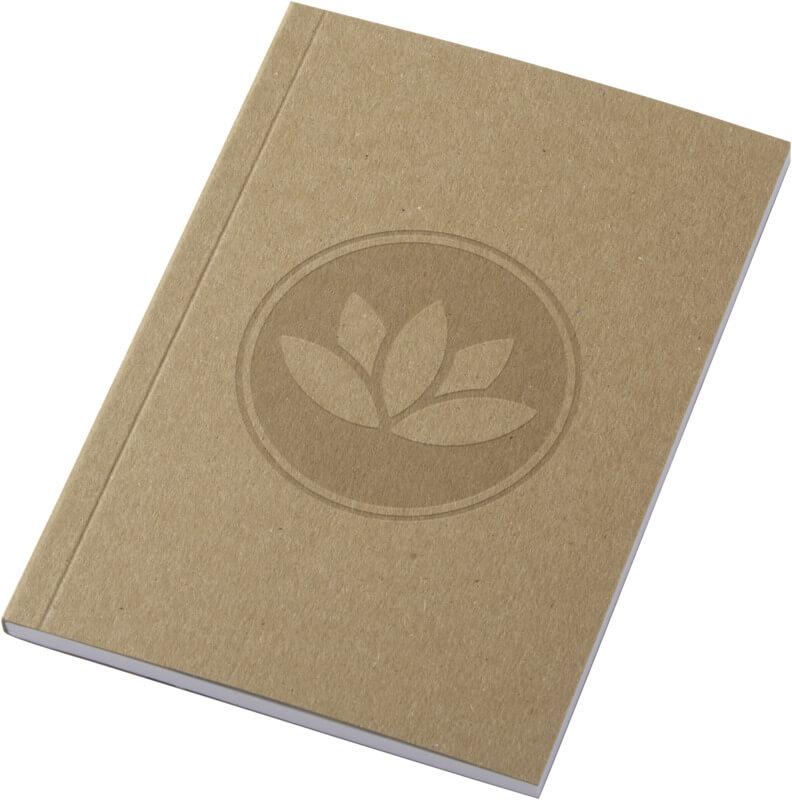 Bloco de notas A6 de capa mole reciclado - 50 folhas "Novella Austen Kraft"