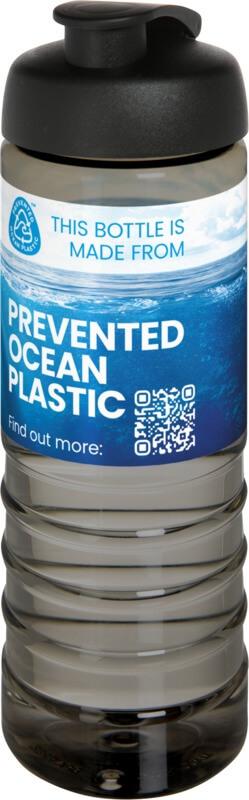 Garrafa desportiva com tampa basculante de 750 ml "H2O Active® Eco Treble"