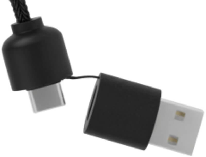 PF 2PX071 6 2PX07171 D1 Cabo de carregamento de 40 W de logótipo luminoso 5 em 1 de RPET com caixa de madeira redonda "SCX.design C37" - Image 7