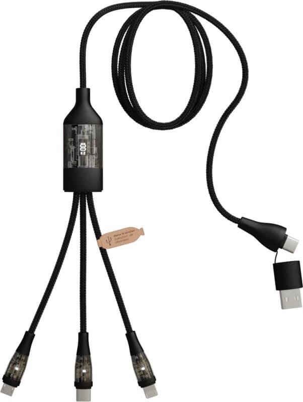 PF 2PX162 1 2PX16290 B1 Cabo de carregamento rápido 5 em 1 de 100 W / 5 A com ecrã digital "SCX.design C50" - Image 2