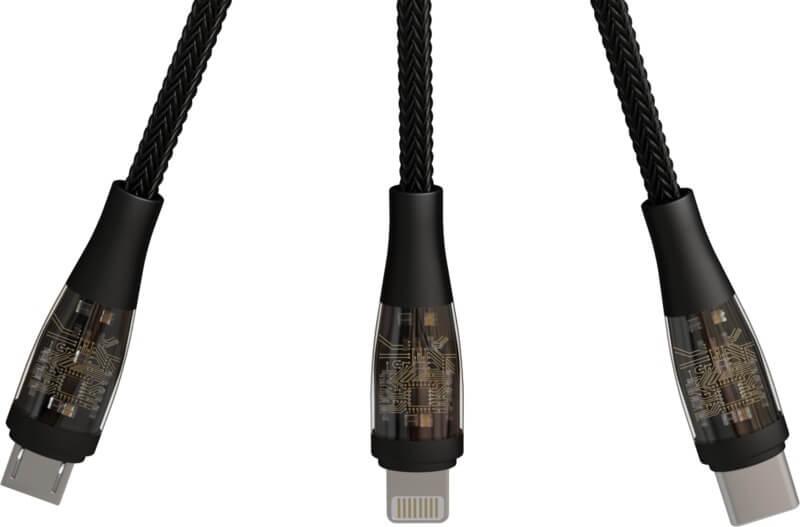 PF 2PX162 4 2PX16290 D3 Cabo de carregamento rápido 5 em 1 de 100 W / 5 A com ecrã digital "SCX.design C50" - Image 5