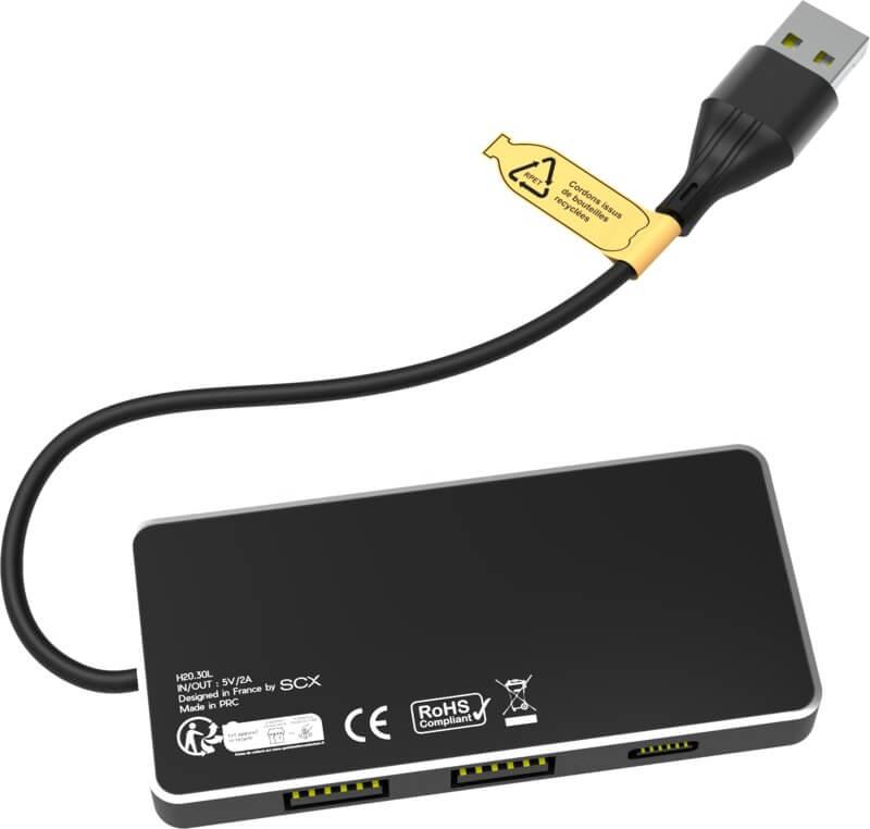 PF 2PX165 3 2PX16590 E2 Hub USB 8 em 1 com entrada dupla e 6 portas "SCX.design H20" - Image 4
