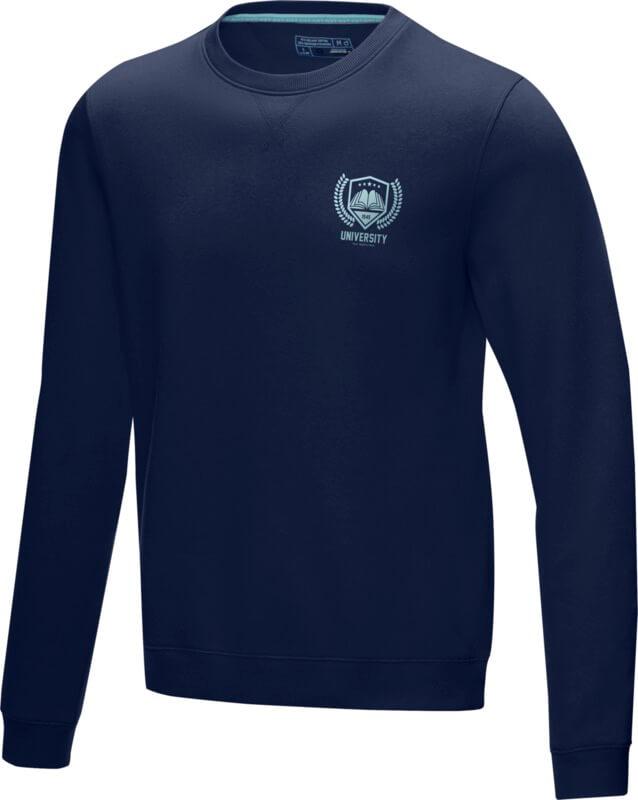 Camisola com gola redonda para homem em material orgânico reciclado "Jasper"