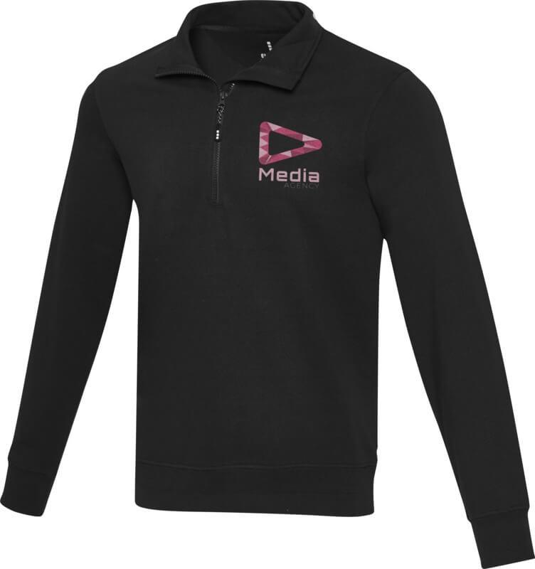 Camisola unissexo com fecho de correr parcial reciclada "Aware™" "Tin"