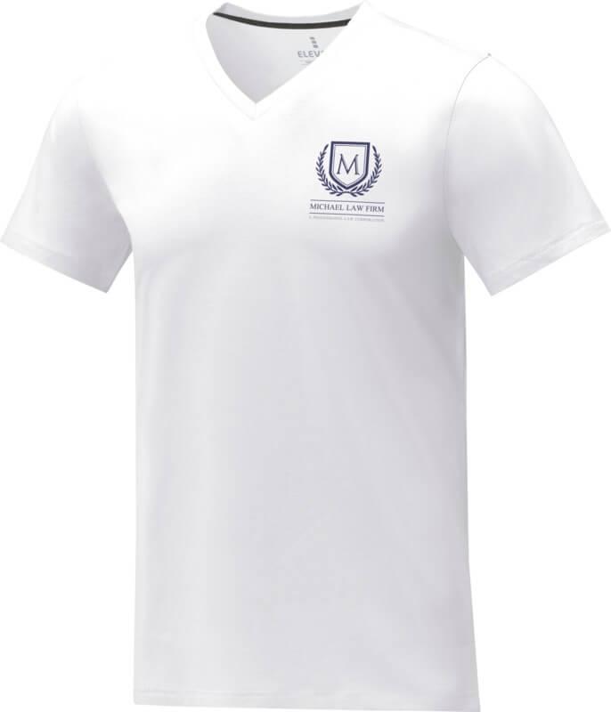 T-shirt de manga curta e gola em V para homem "Somoto"