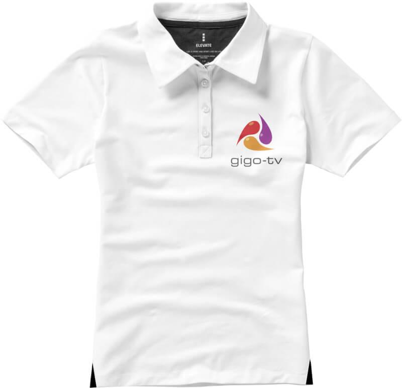 Polo elástico de manga curta Markham de mulher