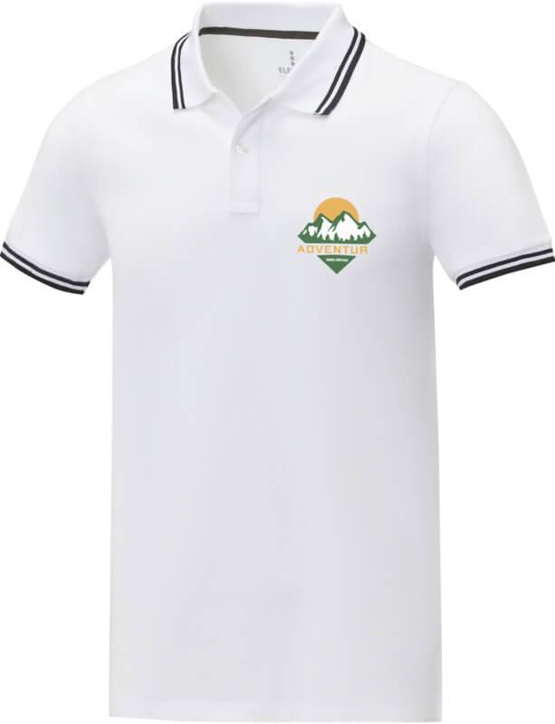 Polo de manga curta com friso para homem "Amarago"