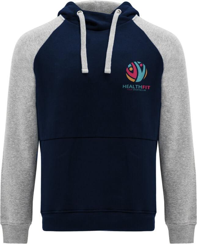 Camisola com capuz bicolor unissexo "Badet"