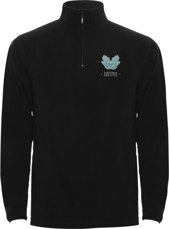 Casaco em velo com fecho de correr parcial para homem "Himalaya"