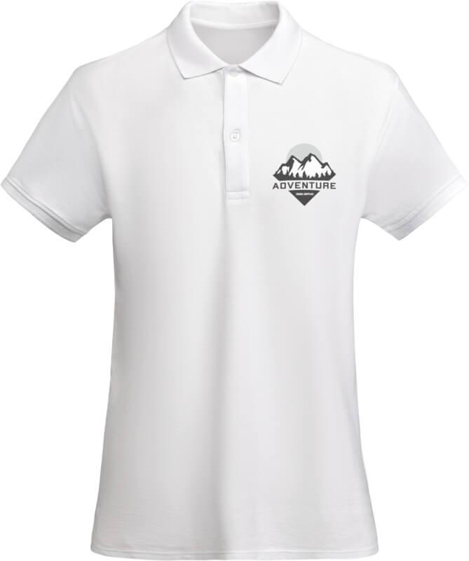 Polo de manga curta algodão orgânico para mulher "Prince"