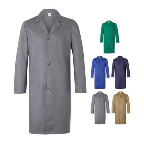 VL DANU. Bata de sarja (175g/m²), em algodão (35%) e poliéster (65%)