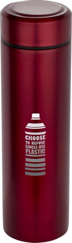 Frasco de aço inoxidável com parede dupla de 450 ml e coador de chá "Taylor"